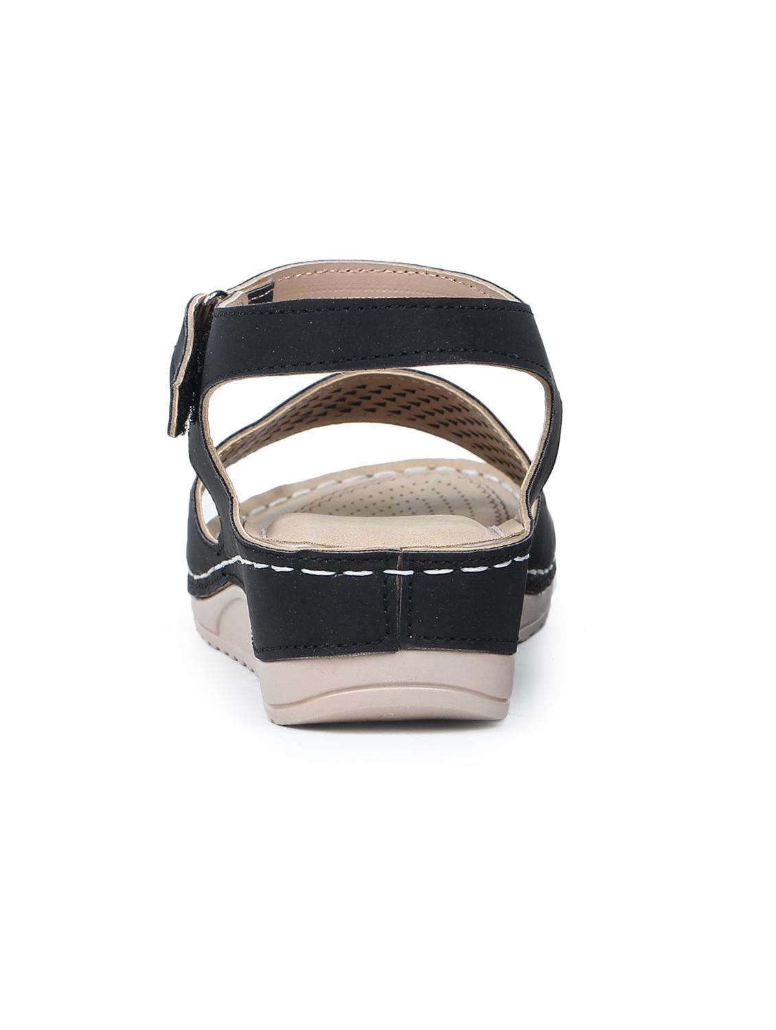 black back strap sandals - 17024789 - Zoom Image - 3