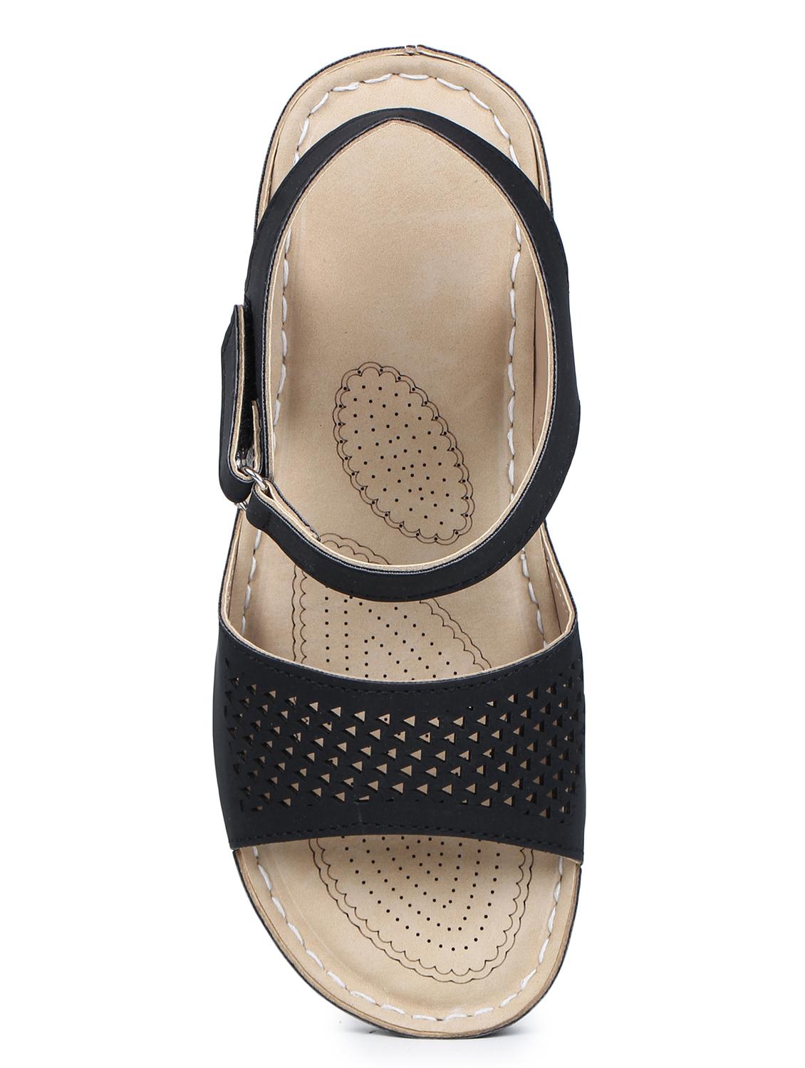 black back strap sandals - 17024789 - Zoom Image - 4