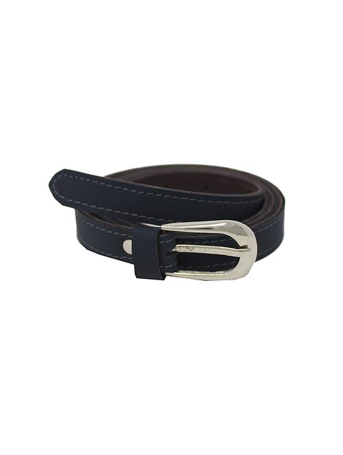 black casual faux leather belt - 17025213 - Standard Image - 1