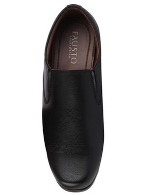 black formal slip on shoes - 17025393 - Standard Image - 3
