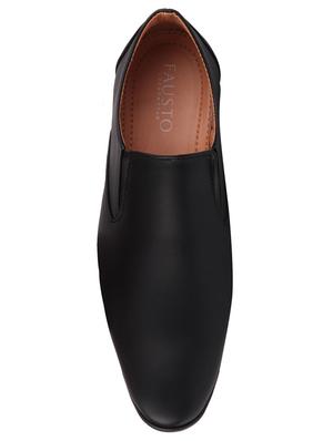 black formal slip on shoes - 17025397 - Standard Image - 3