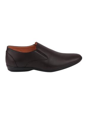 brown formal slip on shoes - 17025398 - Standard Image - 2