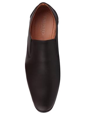 brown formal slip on shoes - 17025398 - Standard Image - 3