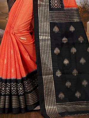 bordered bhagalpuri saree with blouse - 17025863 - Standard Image - 2