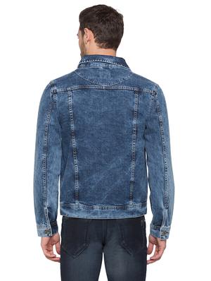 blue washed denim jacket - 17026685 - Standard Image - 3