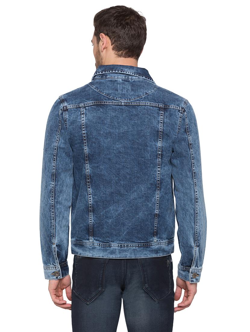 blue washed denim jacket - 17026685 - Zoom Image - 3