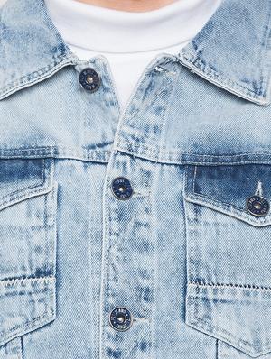 blue washed denim jacket - 17026686 - Standard Image - 5