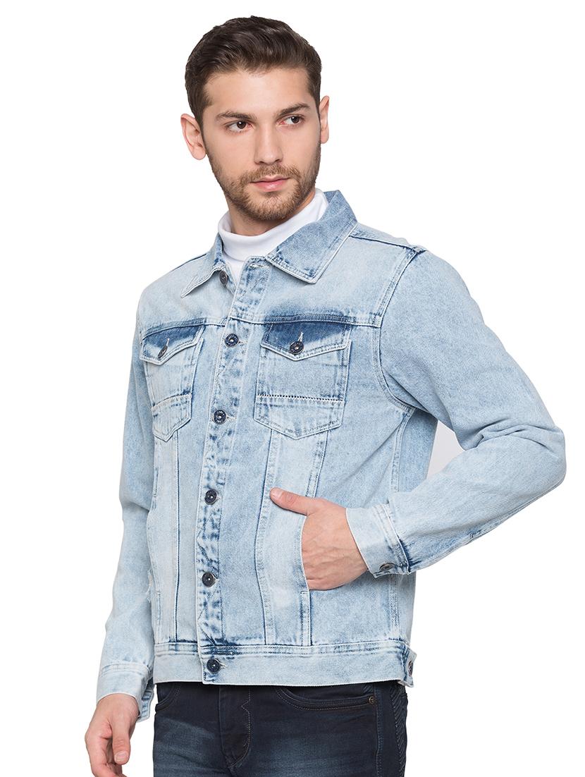 blue washed denim jacket - 17026686 - Zoom Image - 2