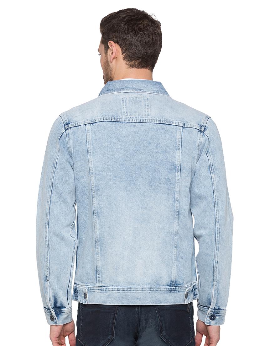 blue washed denim jacket - 17026686 - Zoom Image - 3