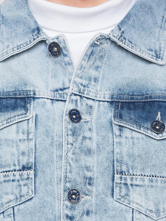 blue washed denim jacket - 17026686 - Zoom Image - 5