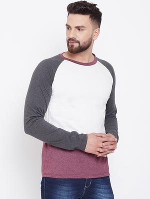 multi colored color block t-shirt - 17027070 - Standard Image - 2