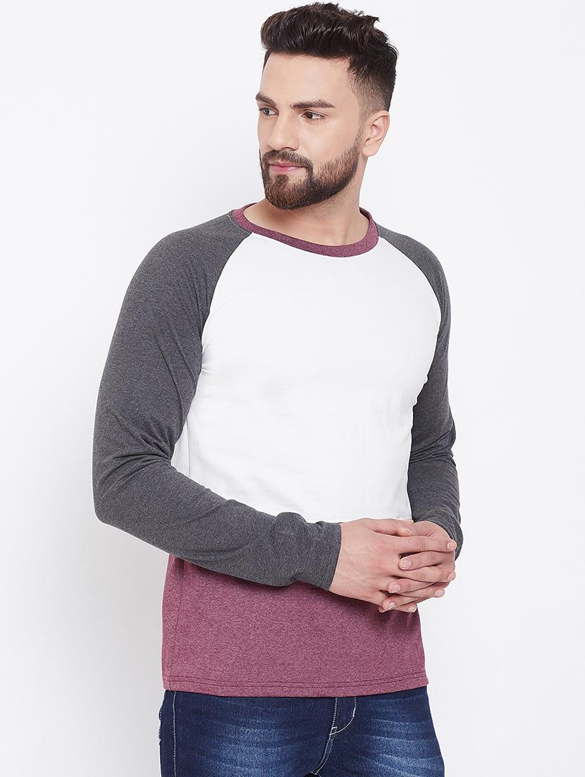 multi colored color block t-shirt - 17027070 - Zoom Image - 2