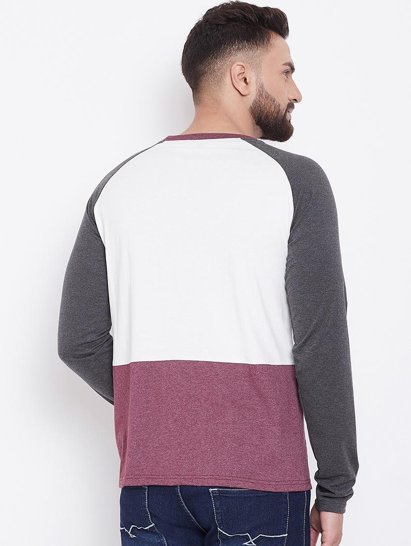 multi colored color block t-shirt - 17027070 - Zoom Image - 3