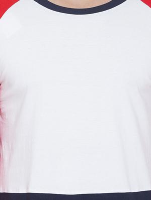 white color block tshirt - 17027098 - Standard Image - 5