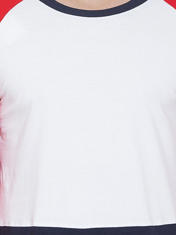 white color block tshirt - 17027098 - Zoom Image - 5