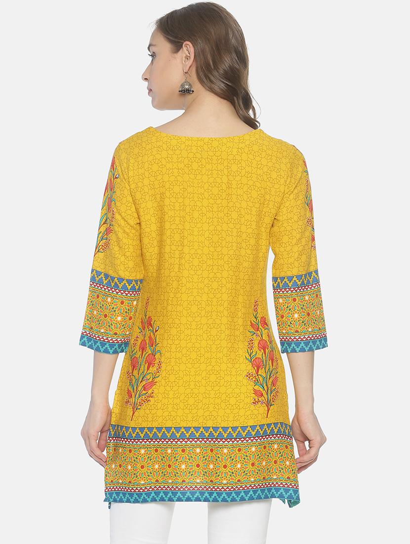 printed straight kurti - 17027275 - Zoom Image - 3