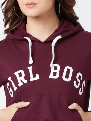 maroon cotton hoodies sweatshirt - 17027295 - Standard Image - 5