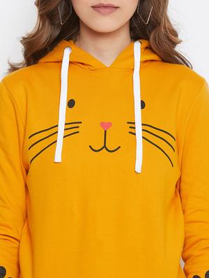 yellow cotton hoodies sweatshirt - 17027308 - Standard Image - 5