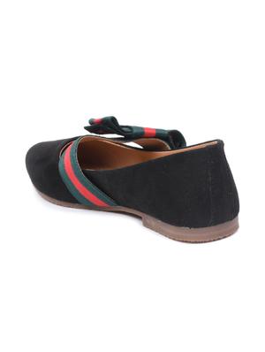black suede slip on ballerina - 17027326 - Standard Image - 3