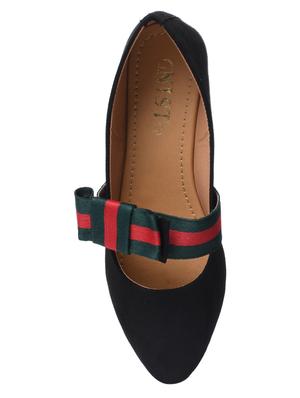 black suede slip on ballerina - 17027326 - Standard Image - 4
