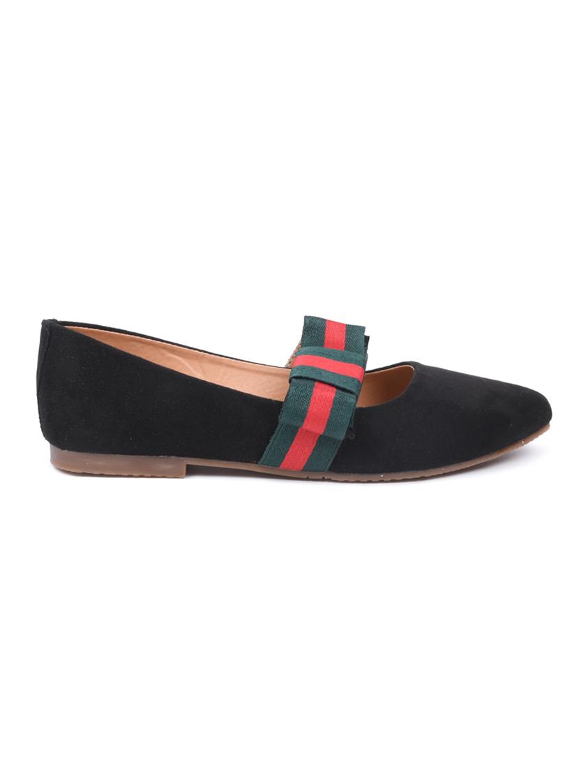 black suede slip on ballerina - 17027326 - Zoom Image - 2