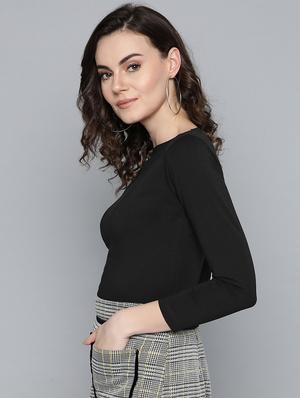 boat neck solid top - 17027443 - Standard Image - 2