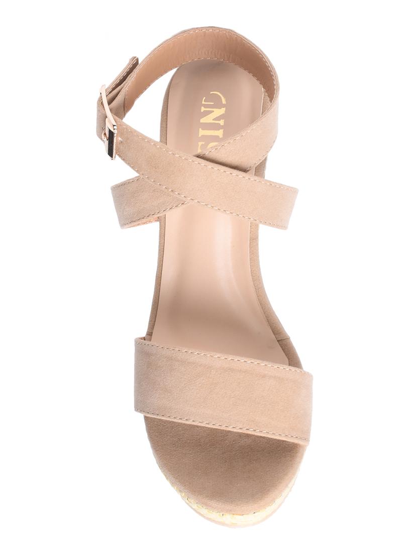 beige ankle strap wedges - 17027446 - Zoom Image - 4