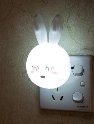 rabbit led night lamp plug in lamp wall socket night light - 17027588 - Standard Image - 2