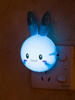 rabbit led night lamp plug in lamp wall socket night light - 17027589 - Standard Image - 2