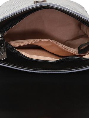 black leatherette regular sling bag - 17027631 - Standard Image - 3