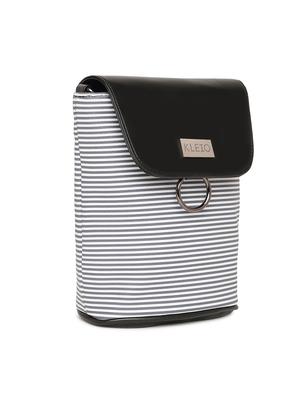 black leatherette regular sling bag - 17027631 - Standard Image - 4