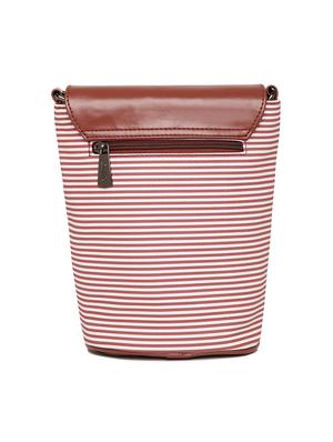 brown leatherette regular sling bag - 17027632 - Standard Image - 2