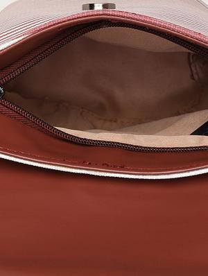 brown leatherette regular sling bag - 17027632 - Standard Image - 3