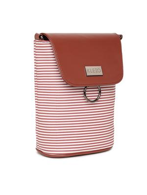 brown leatherette regular sling bag - 17027632 - Standard Image - 4