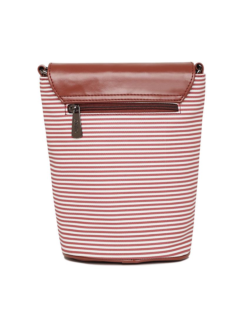 brown leatherette regular sling bag - 17027632 - Zoom Image - 2