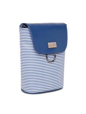 blue leatherette regular sling bag - 17027633 - Standard Image - 4