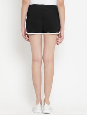 contrast piped hot pants - 17027651 - Standard Image - 3
