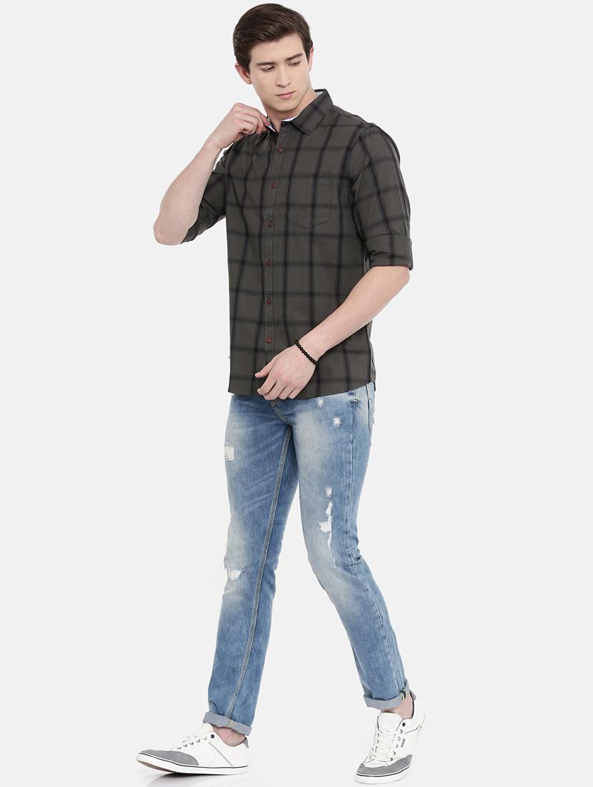 green checkered casual shirt - 17027665 - Zoom Image - 4
