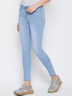 mid rise stone washed jeans - 17027681 - Standard Image - 2