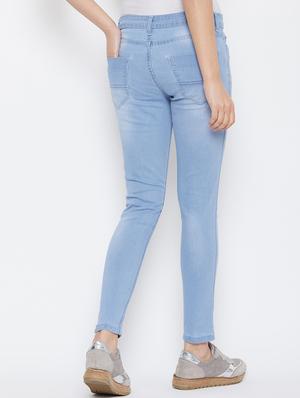 mid rise stone washed jeans - 17027681 - Standard Image - 3