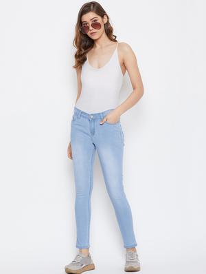 mid rise stone washed jeans - 17027681 - Standard Image - 4