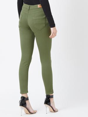 mid rise solid jeans - 17027685 - Standard Image - 3