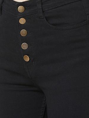 frayed hem high rise jeans - 17027687 - Standard Image - 5