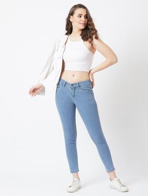 mid rise ankle length jeans - 17027699 - Standard Image - 4