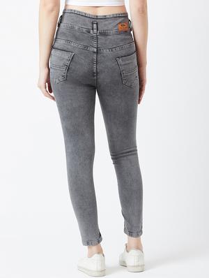 mid rise acid wash jeans - 17027700 - Standard Image - 3