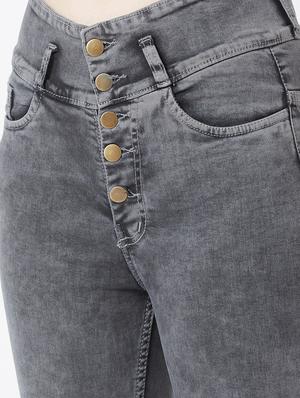 mid rise acid wash jeans - 17027700 - Standard Image - 5