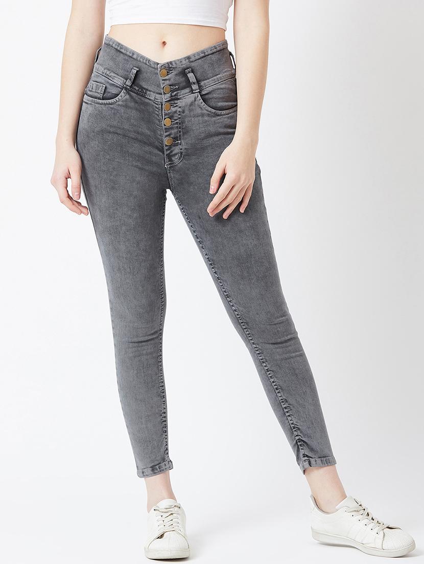 mid rise acid wash jeans - 17027700 - Zoom Image - 1