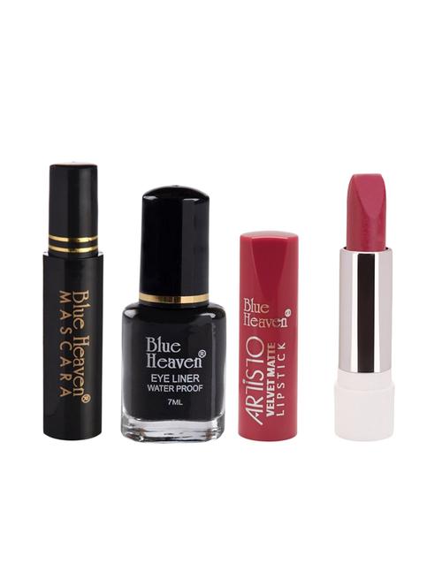 pack of regular eyeliner, mascara and artisto matte lipstick#417 - 17027722 - Standard Image - 1