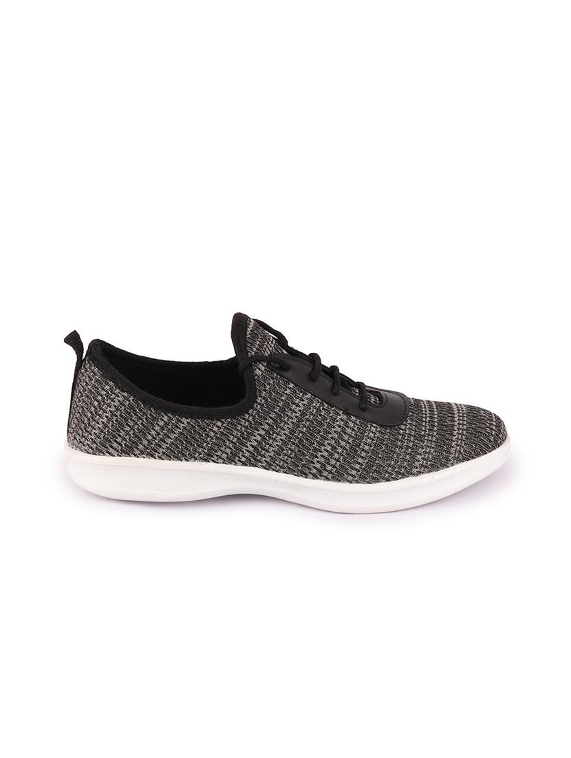 black lace-up sports shoes - 17027804 - Zoom Image - 2