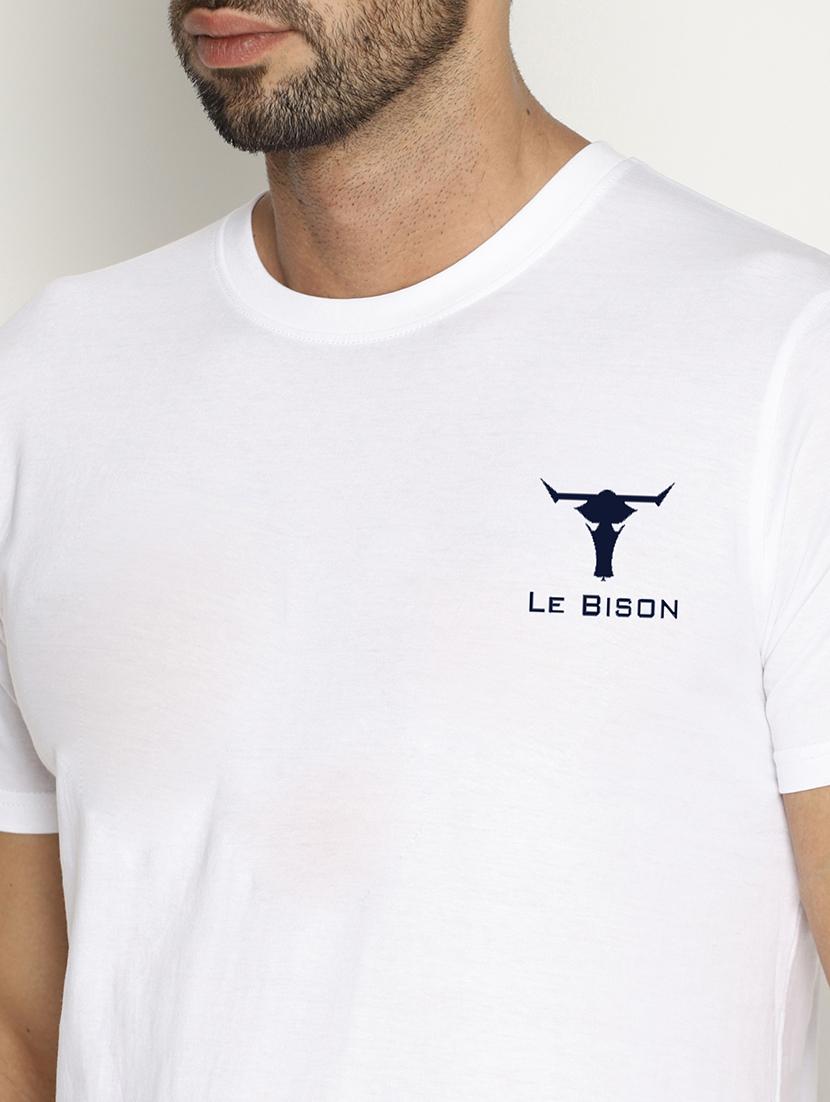 white solid cotton t-shirt - 17028440 - Zoom Image - 4